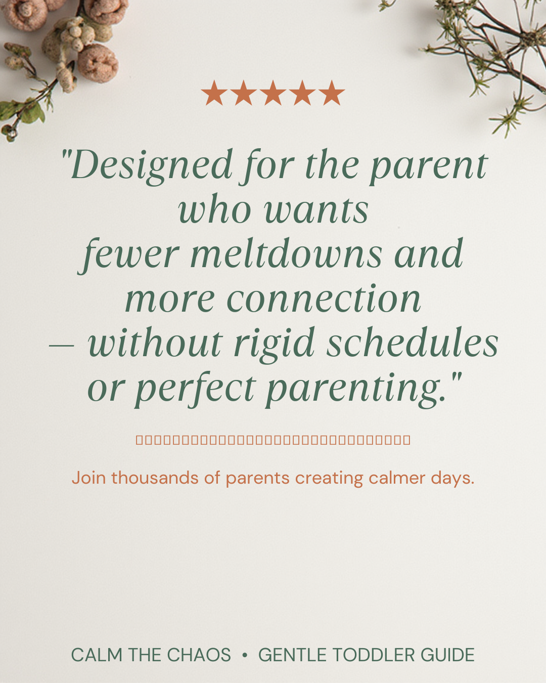 Calm the Chaos | Toddler Routine Guide + Meltdown Survival eBook PDF